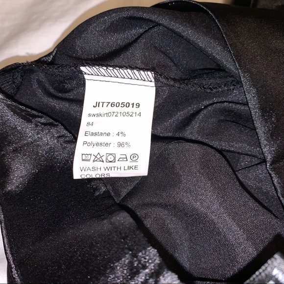 Shein Split Hem Satin Skirt - Picture 11 of 11